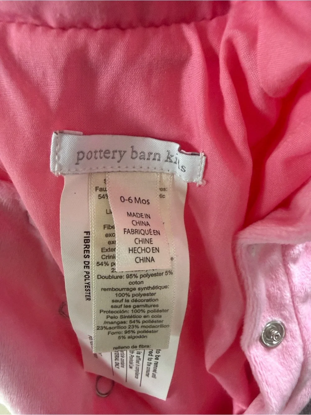 Pottery barn kids pink flamingo Halloween costume 0-6 months
